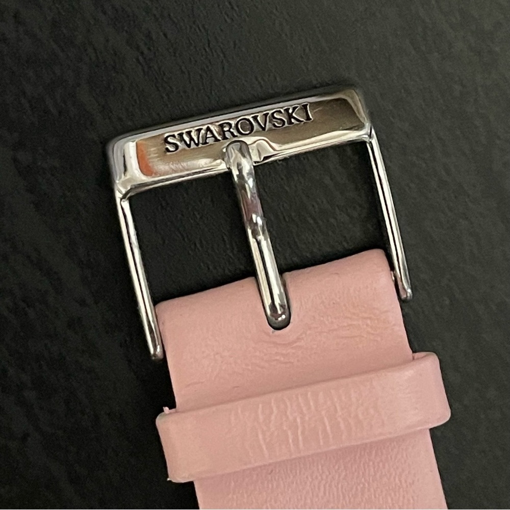 Swarovski Women's Watch Crystal Accents Light Pink Strap Vintage - Picture 8 of 14